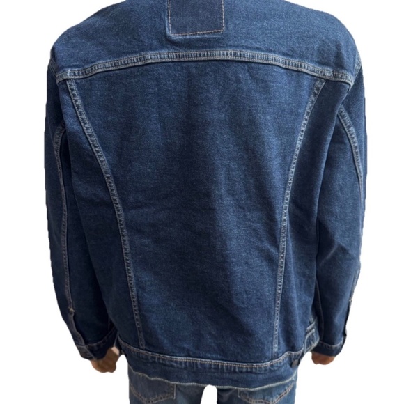 LEVI'S Levi Levis Strauss Men Trucker Jacket Dark Blue Denim XL $89.50 - Picture 2 of 3